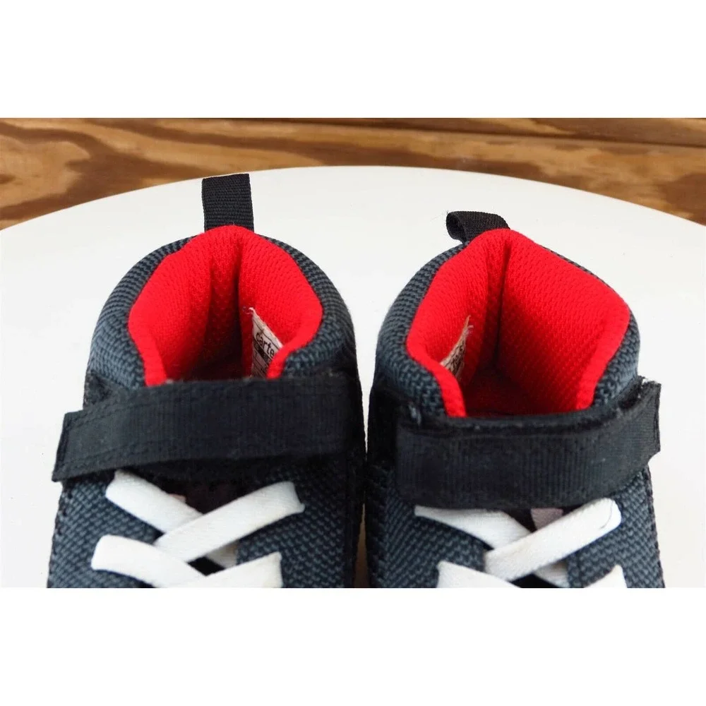 Carter's Toddler Boys 7 Medium Black Fashion Sneakers Fabric‎ Knight 2
